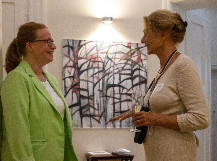 Claudia Harss im Gespräch