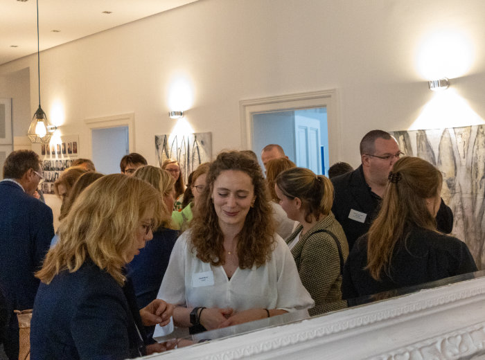 Foto Gäste im Gespräch