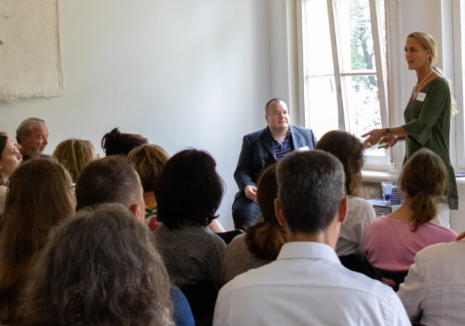 Foto Sonja Nitsch und Prof. Glauner