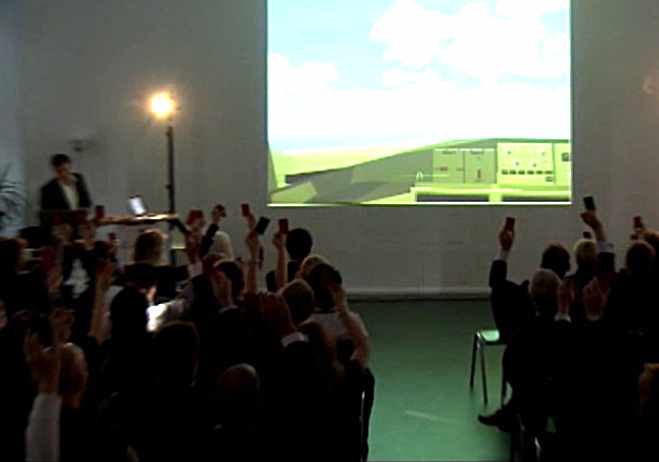 Test im virtuellen Cockpit mittels Handzeichen